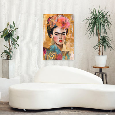 Portrait floral expressif, impression élégante