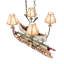 Lustre personnalisé 4 lumières Canoe