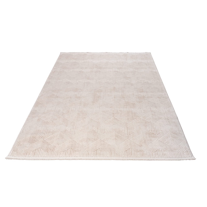 Tapis crème Illyas, Rectangle 2 pi 7 po x 4 pi 11 po