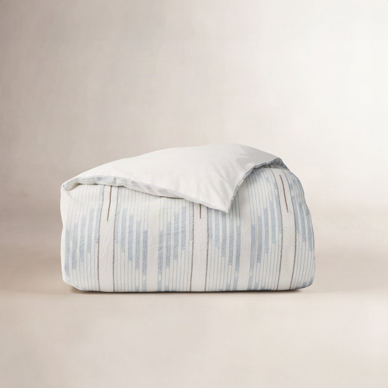 Morelia Organic Duvet Cover, King/Cal King Duvet Cover, Wave