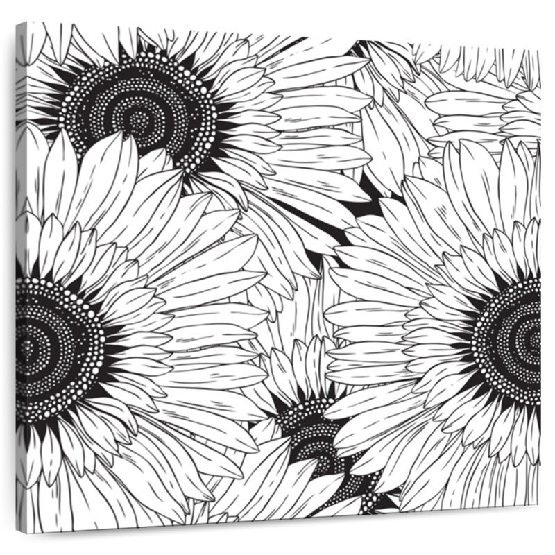 Harnek Sunflower Series, 39" H x 39" W