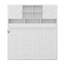 Lit escamotable avec grand espace de rangement et rayures
