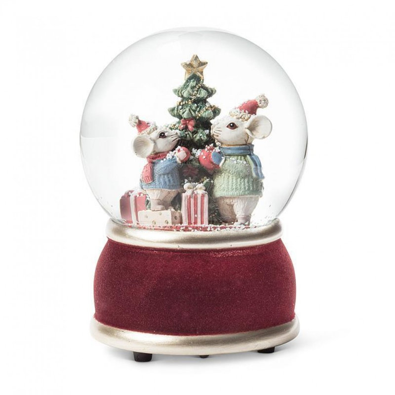 Medium Mice & Tree Snow Globe