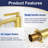Single-Hole Single-handle Bathroom Faucet with Drain Assembly-105592422