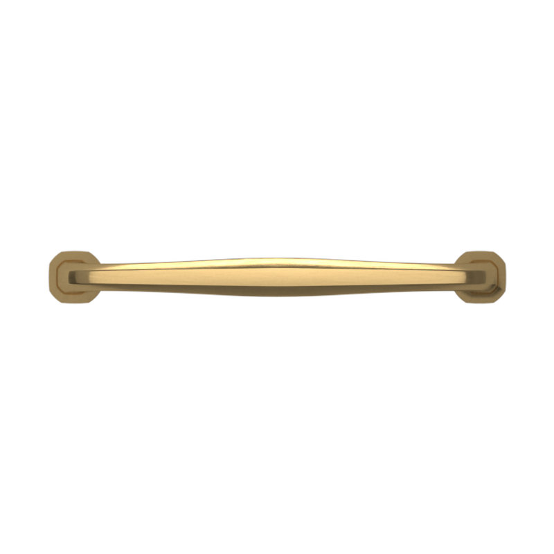 6" Satin Brass Traditional Cup Pull with Mounting Hardware