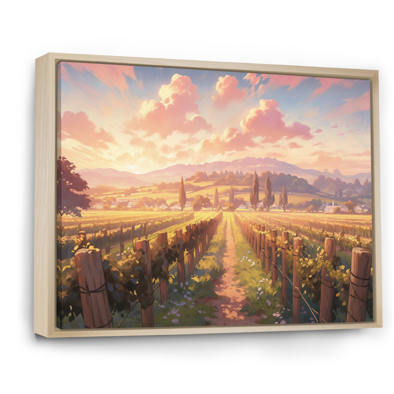 Valley Getaway III - Imprimé, 34" H x 44" W, Cadre naturel flottant