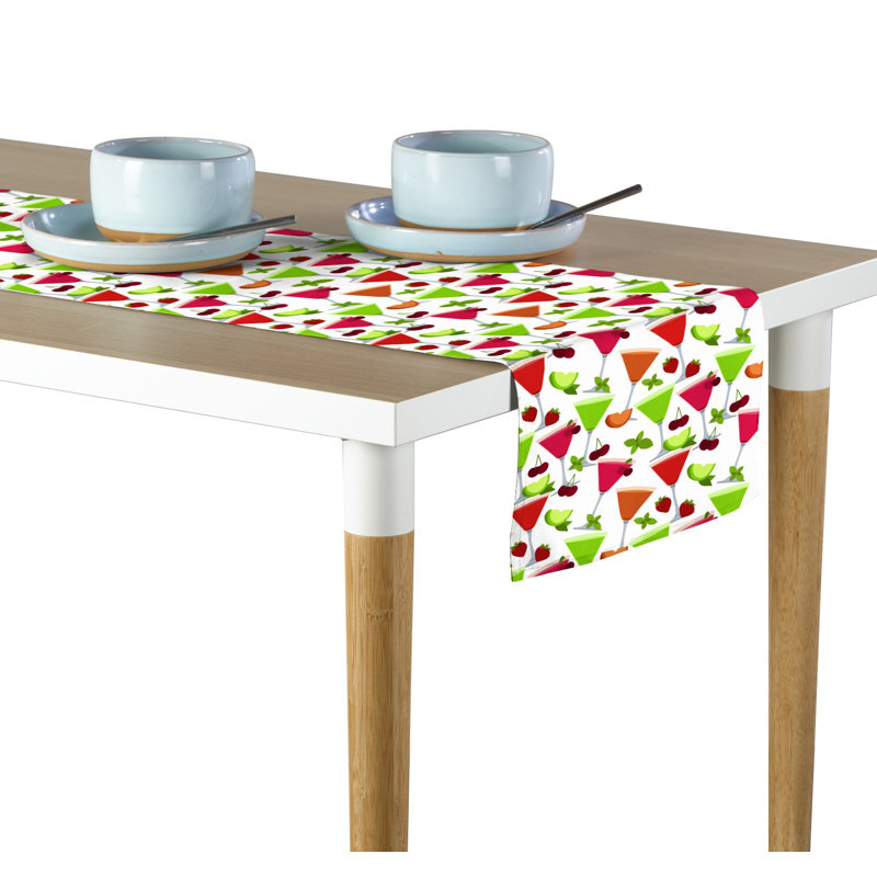 Checo Geometric Table Runner, 108" x 14"