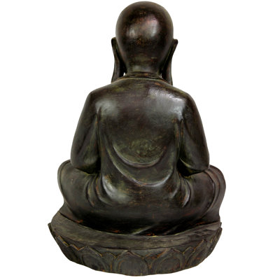 Sitting Japanese Zen Monk Figurine