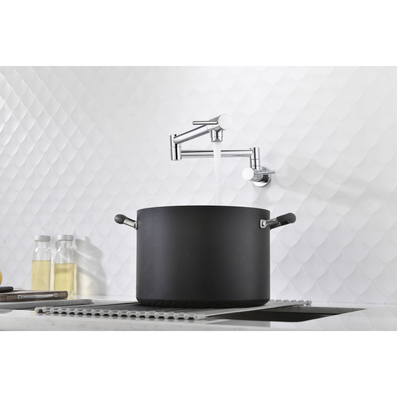 Robinet remplisseur avec accessoires, Chrome