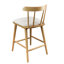 Tabouret de comptoir rembourré en bois Olivia, style Windsor, ensemble de 2-802974273