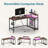 Nedyo 52'' W L-Shaped Computer Desk with Power Outlet, LED Gaming Work Desk with Shelves-1809345655-1809345641