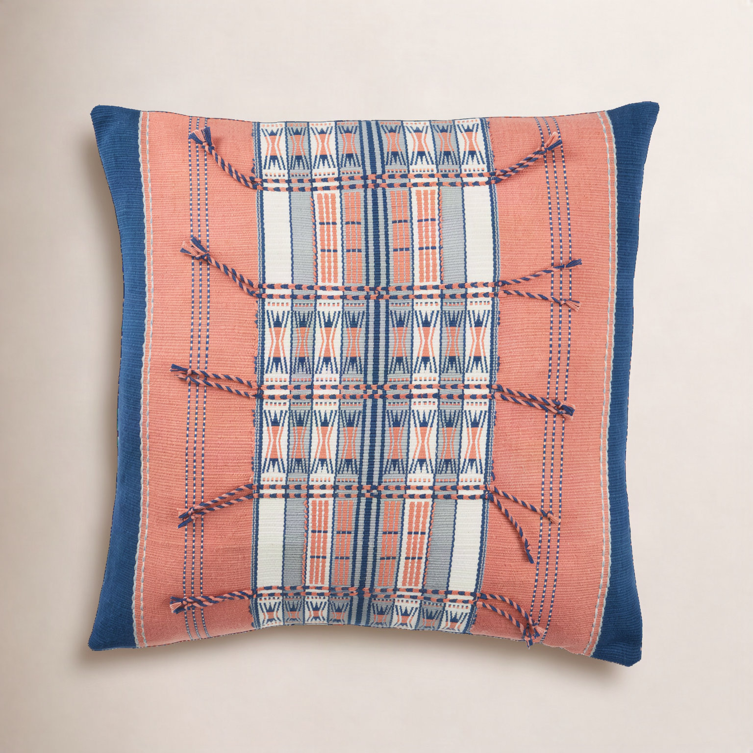 Lynwood Tassels Cotton Throw Pillow, Pillow Cover Only - No Insert