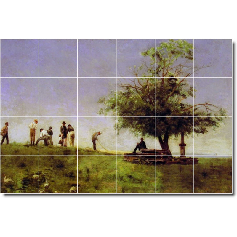 Carreau de céramique décorative 36 po x 24 po 6 po x 6 po, Country 02919