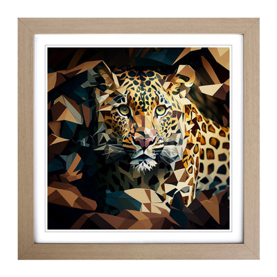 Leopard Cubism - Framed Print