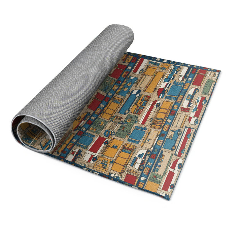 Tapis intérieur et extérieur gris Transport, Rectangle 5 pi x 7 pi