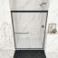 Porte de douche coulissante double à cadre 50 x 54 po x H 72 po-102379183