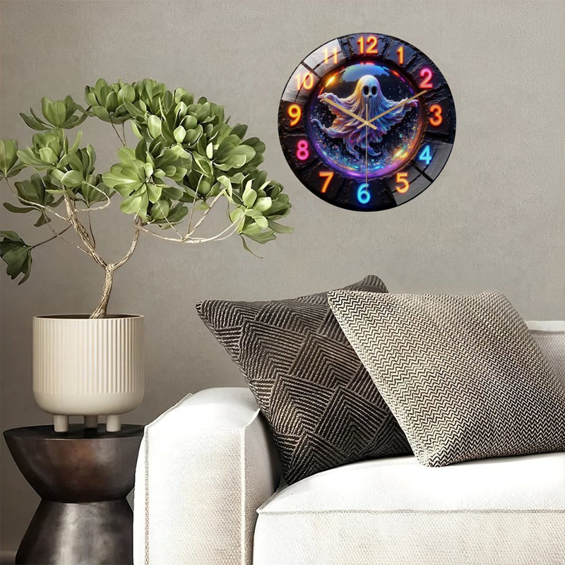 Horloge murale fantôme 12 po