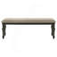 Brown Brushed And Charcoal Sandthrough Dining Set