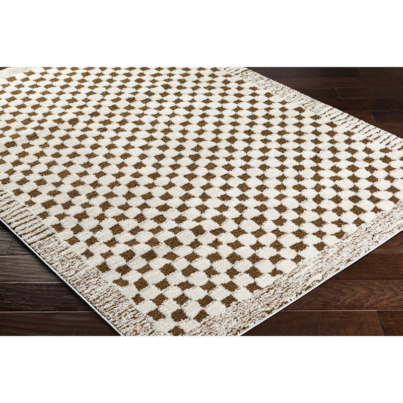 Freud Checkered Area Rug, Runner 80 x 220 cm
