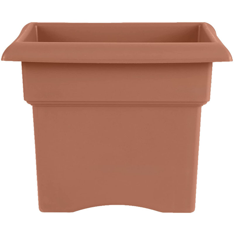 Lochlain Pot Planter, 11" x 14" x 14", Brown