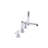 2 Handle Deck Roman Tub Faucet with Diverter