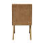 Ensemble de 2 chaises d'appoint en chenille et chêne chocolat Zoey