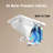 Square Smart Toilet With Built-In Tank For Bathroom, Remote Control, Tankless Bidet Toilet With Foot Touching Lid Opening, Auto Flush, Heated Seat, Led Digital Display, User Memory-113461316