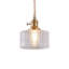 Luminaire suspendu tambour en verre 1 lumière-723903593