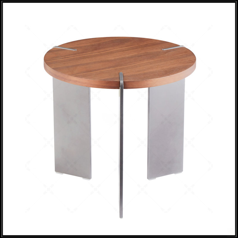 Table basse ronde, Brun