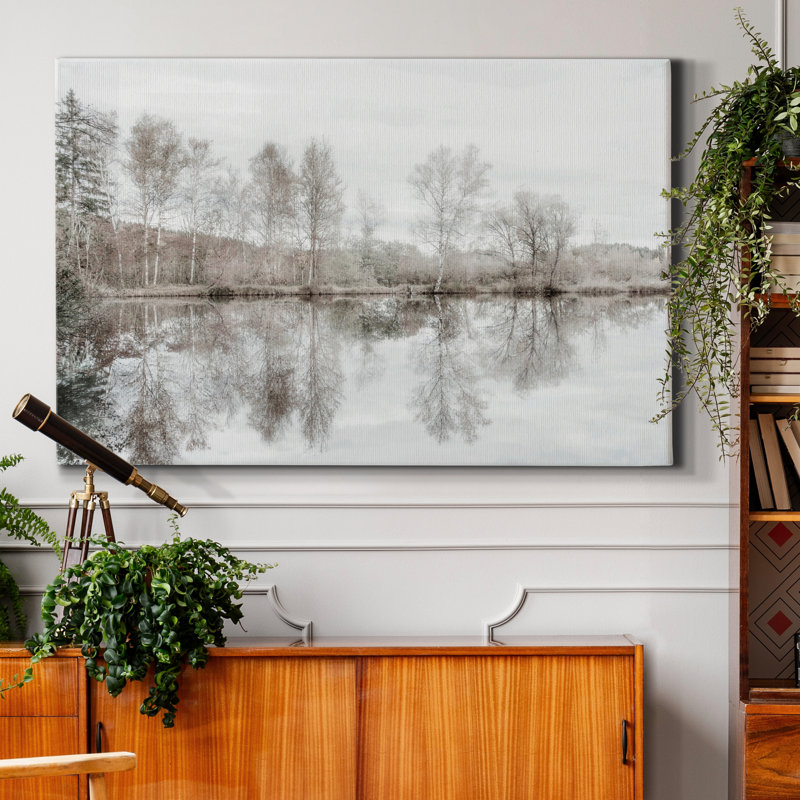 «Taupe Water Mirror», reproduction de photo sur toile tendue, H 12 po x l 8 po x P 1 po