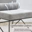 Chaise d'appoint en tissu d'ameublement sans accoudoirs Chenille-462161058