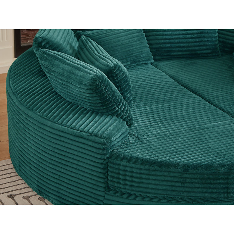 Méridienne surdimensionnée 78,5 po, Bleu sarcelle foncé