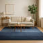 Tapis bleu en laine touffeté à la main Louie Dazzling-16355926