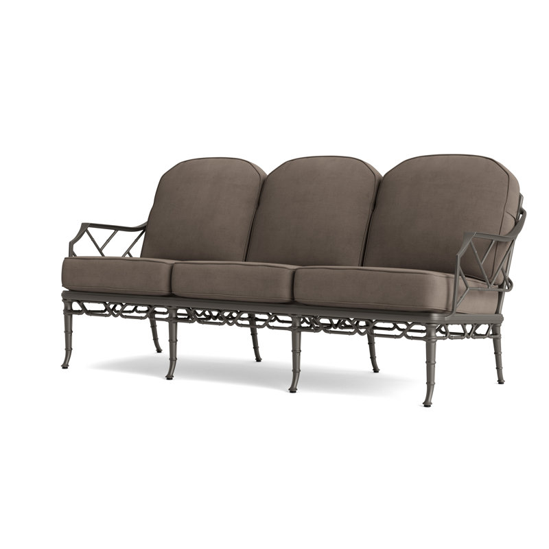 Calcutta Outdoor 3 - Seat Patio Sofa, Fusion Moccasian, Mica