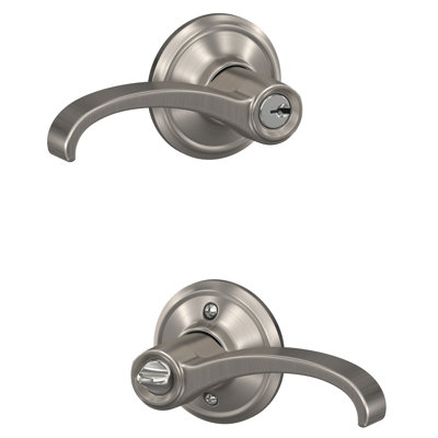 Whitney Keyed Entry Lever with Georgian Trim
