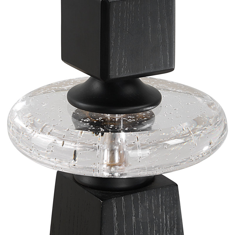 Uttermost Ebon Glow Floor Candleholders Set