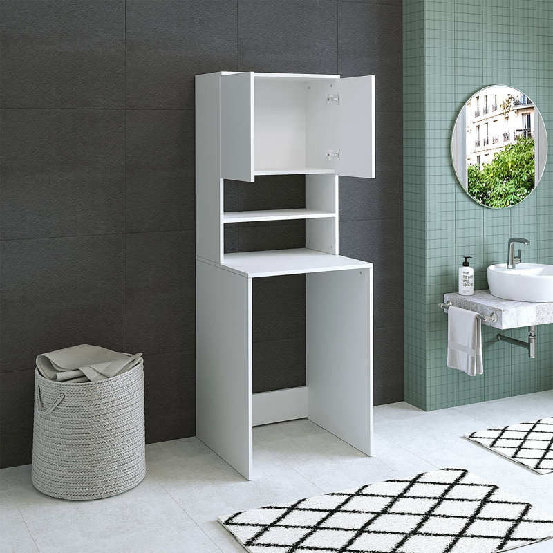 Manufactured Wood Laundry Room Organiser, White