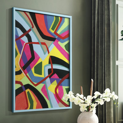 Impression encadrée Bold Shape Shift II - bois massif