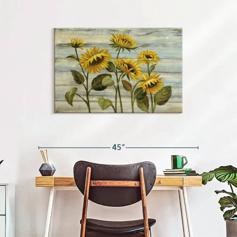 Harnek Cottage Sunflowers, 24" H x 36" W