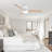 Amici Modern 48'' Flush Mount Ceiling Fan with LED Lights and Remote Control-93866032