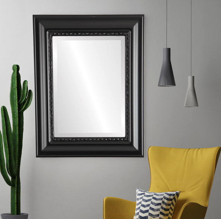 Winchelsea Rectangle Mirror, 29"x 23", Matte Black