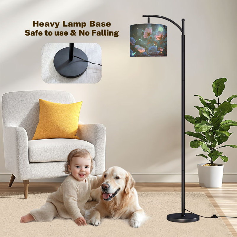 Lampe sur pied PeeNoke Arc Blue Glowing