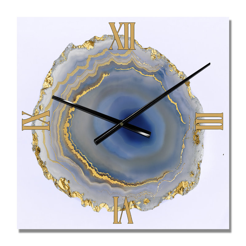 Horloge murale Golden Water Agate, Grand