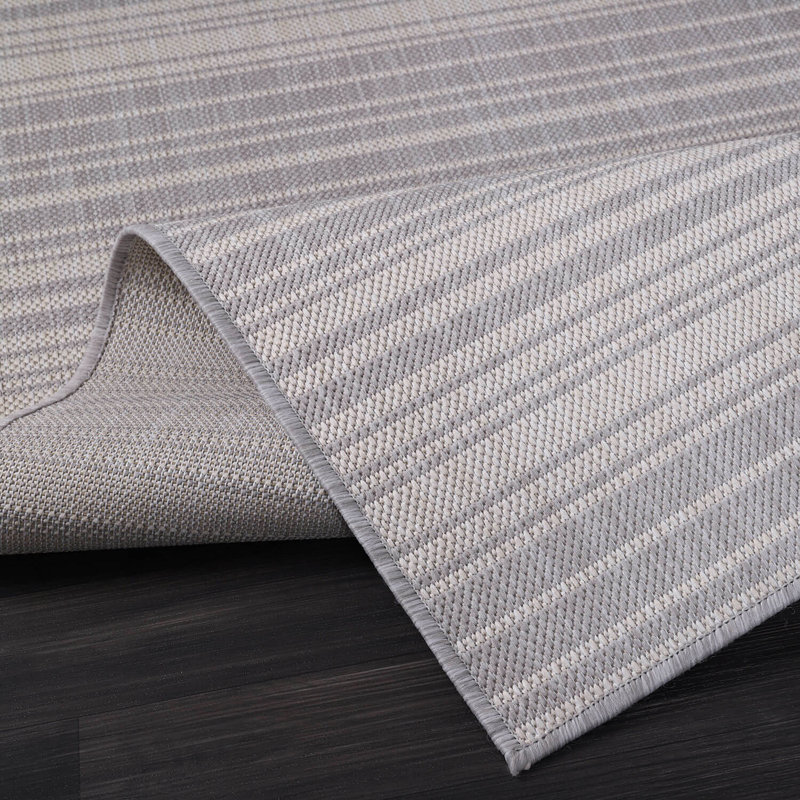 Tapis intérieur / extérieur gris Waikiki, Rectangle 4 pi x 6 pi