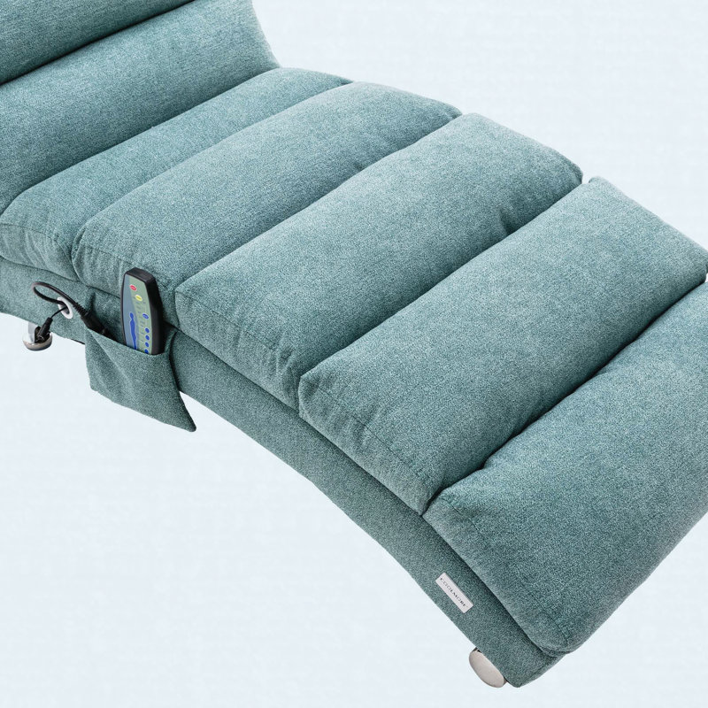 Canapé inclinable de luxe en tissu, Teal