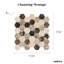 Channing 2 in. Hexagon Honeycomb Mosaic Tile-50210692