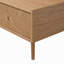 Table basse 47,1 po Mid Century Modern, table basse en bois naturel avec 2 tiroirs et tablette de rangement
