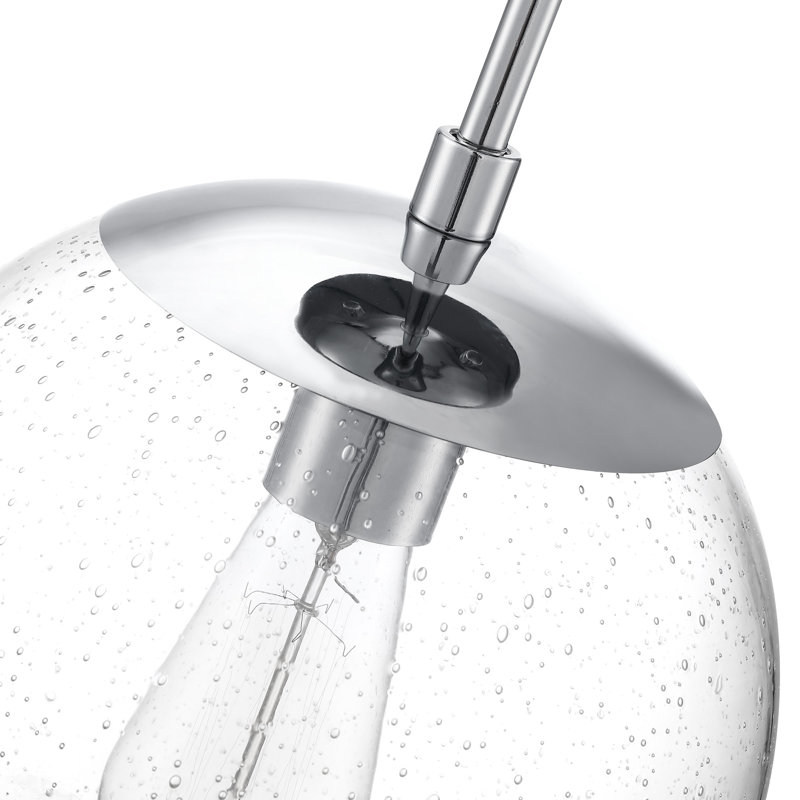 Vazken Glass Semi Flush Mount, White