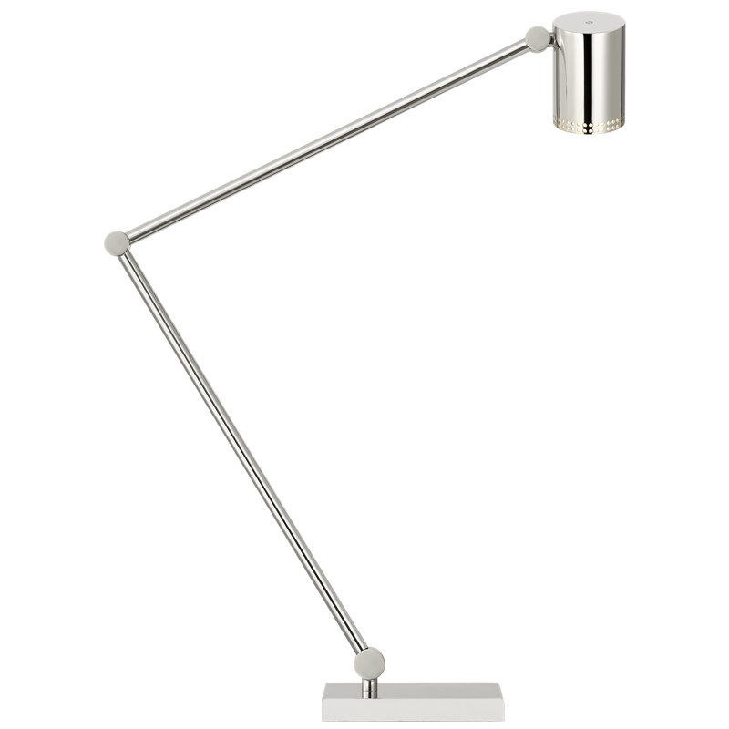 Kelly Wearstler LED Desk Table Lamp, Polished Nickel, Polished Nickel