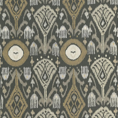Turkestan Ikat Linen Blend Fabric